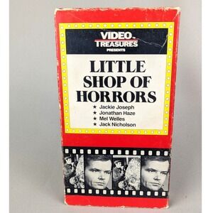 Vtg 1985 release 1960 A Little Shop of Horrors VHS Nicholson VHS Cult Horror B&W